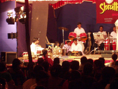 Show program during Puja festivities