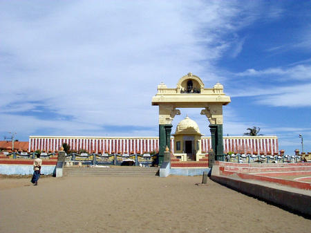 Temple from the beach