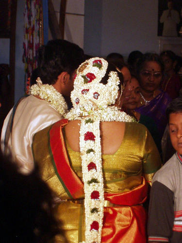 Brides hair decoration